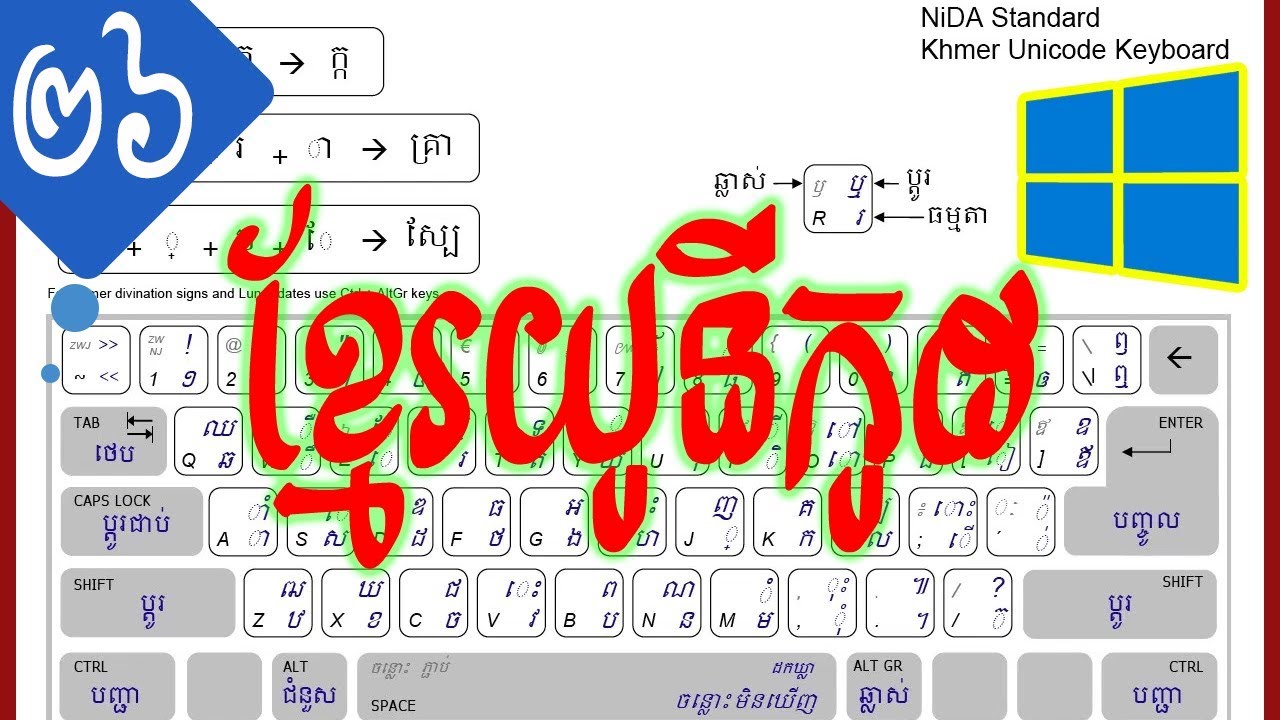 Khmer Unicode Keyboard Layout - wide 3